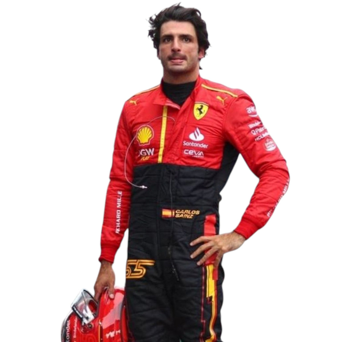 Carlos Sainz 2023 Ferrari Spain GP F1 Race Suit - Active Racegear image 2