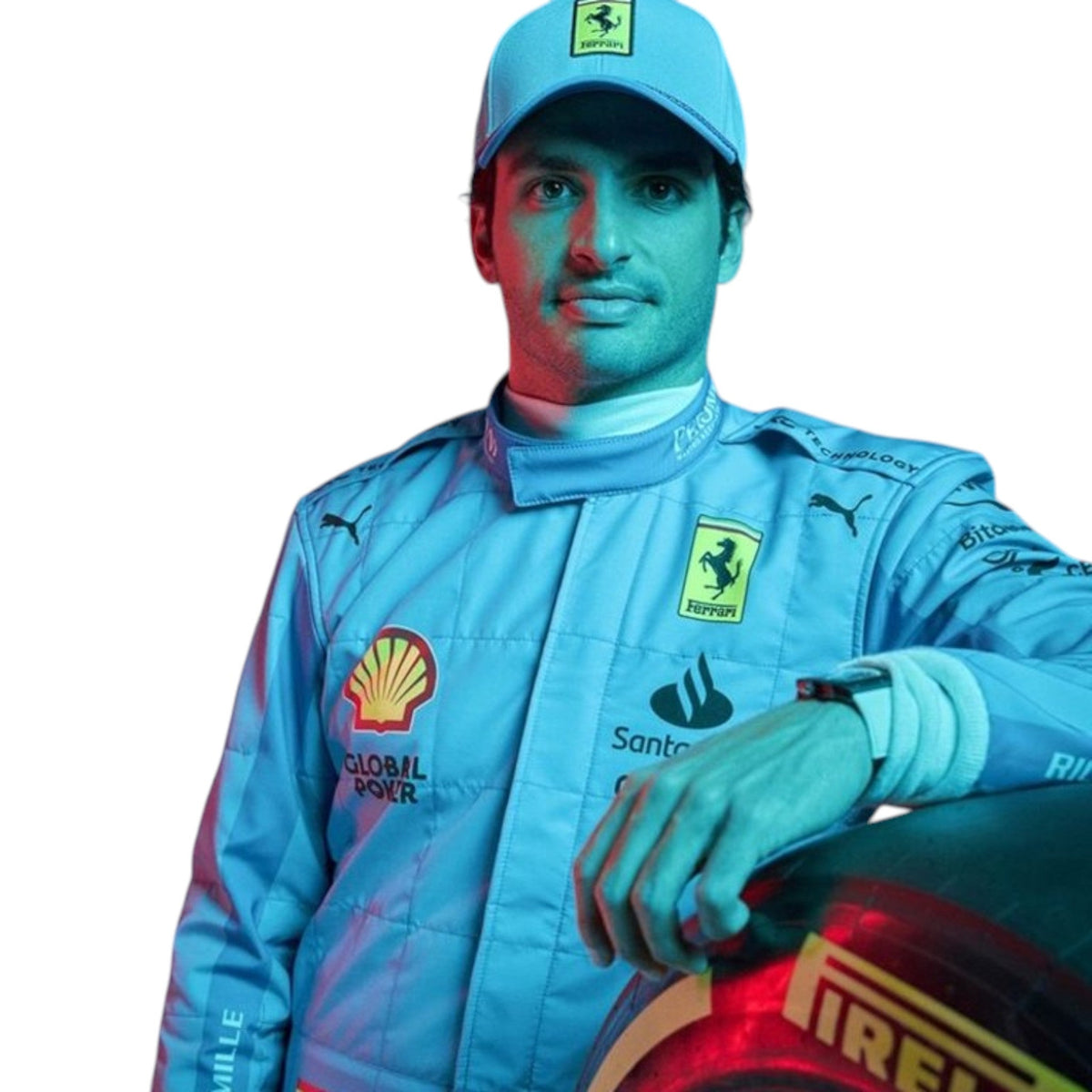 Carlos Sainz 2024 Ferrari Miami GP F1 Race Suit - Active Racegear image 1
