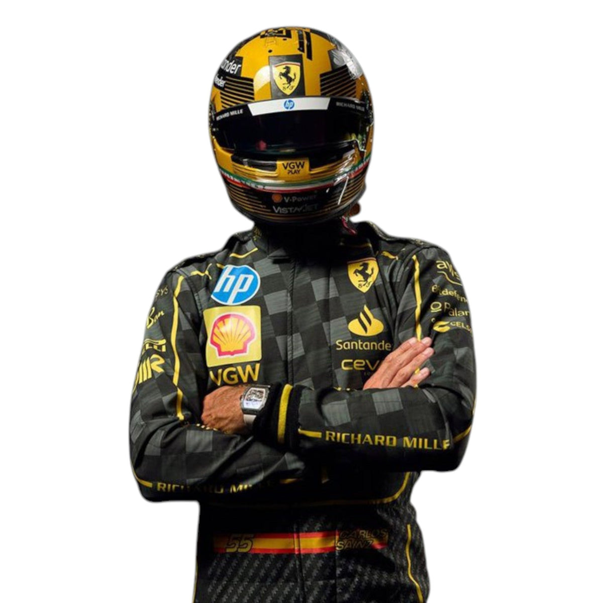 Carlos Sainz 2024 Ferrari Monza GP F1 Race Suit - Active Racegear image 1