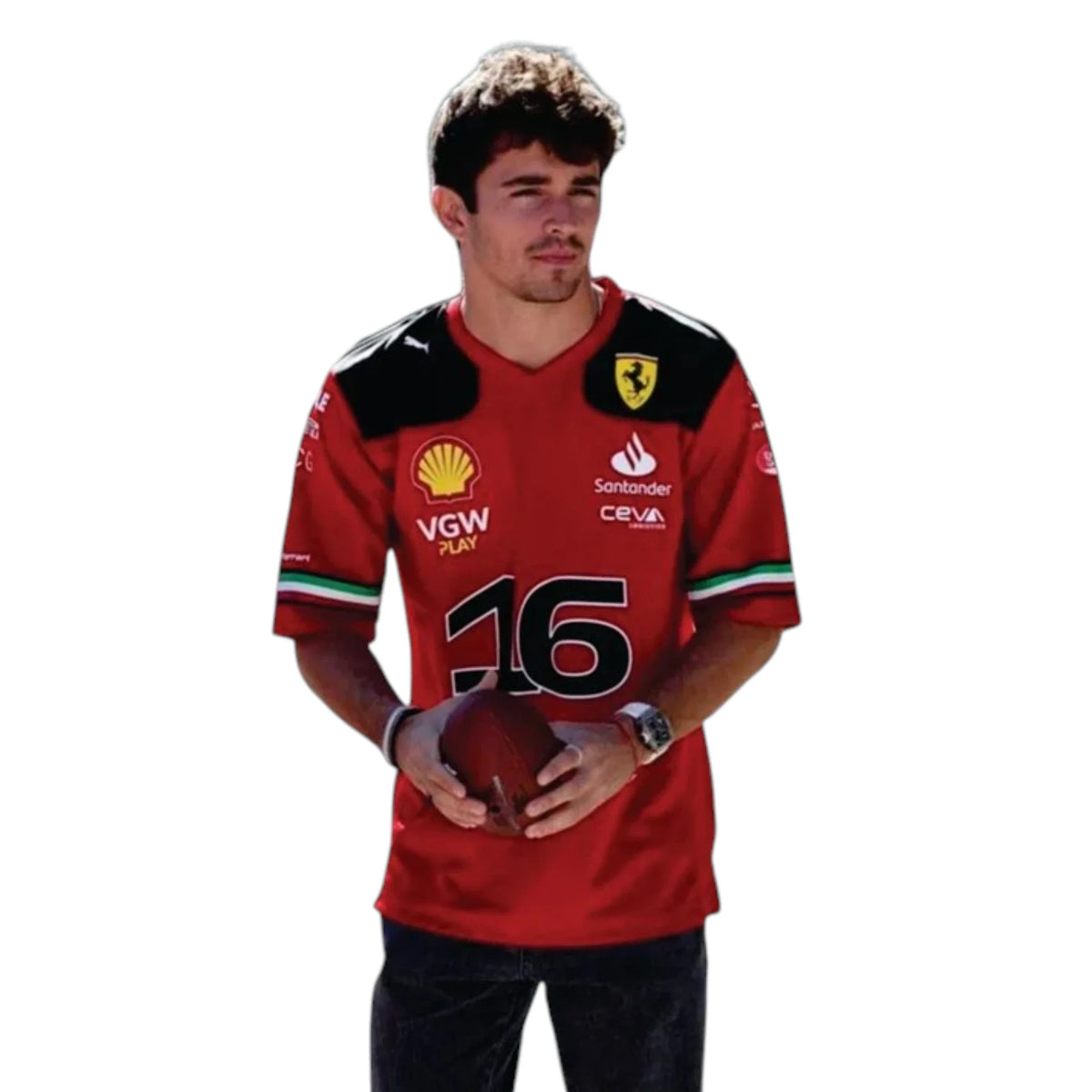 Charles Leclerc 2023 Ferrari F1 Racing T-Shirt - Active Racegear image 2