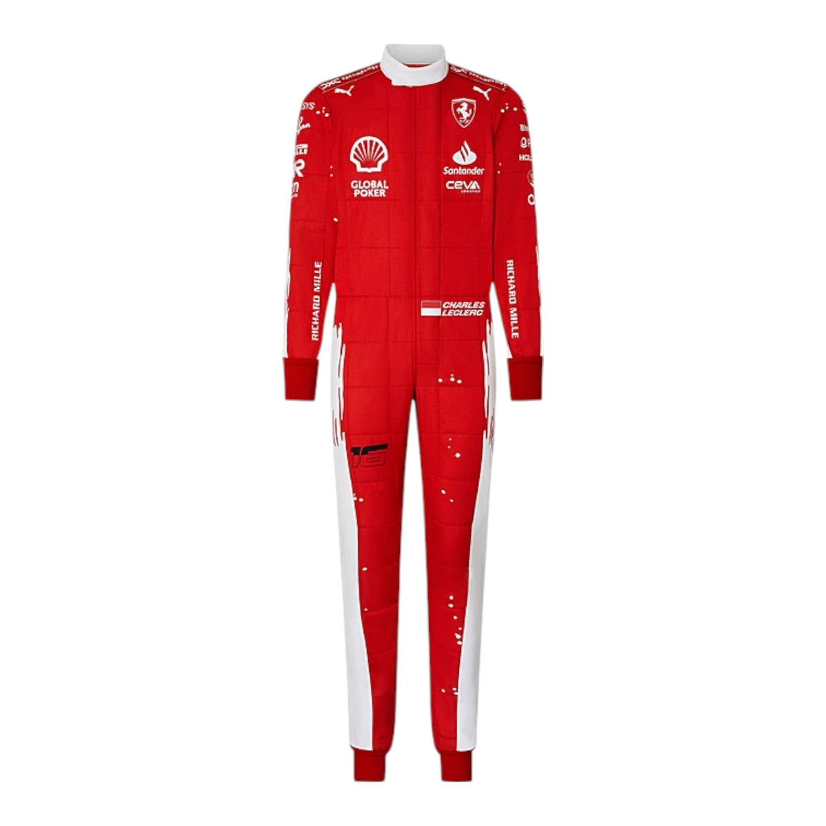 Charles Leclerc 2023 Ferrari (Las Vegas GP Special Edition) F1 Race Suit - Active Racegear image 2