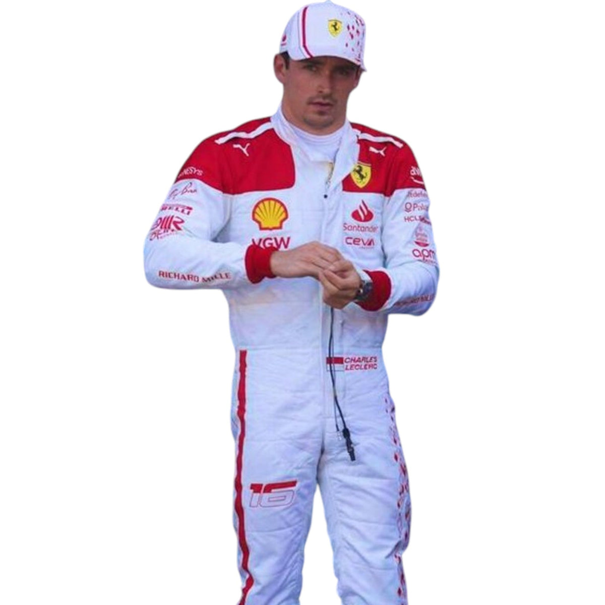 Charles Leclerc 2023 Ferrari Monaco GP F1 Race Suit - Active Racegear image 1