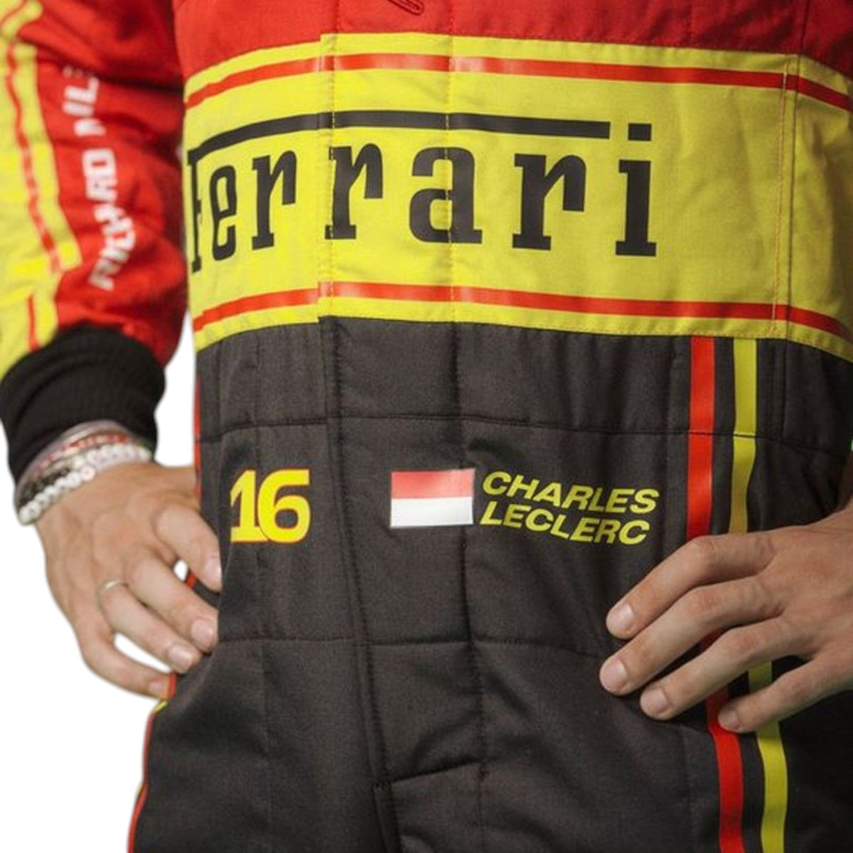 Charles Leclerc 2023 Ferrari Monza GP F1 Race Suit - Active Racegear image 2
