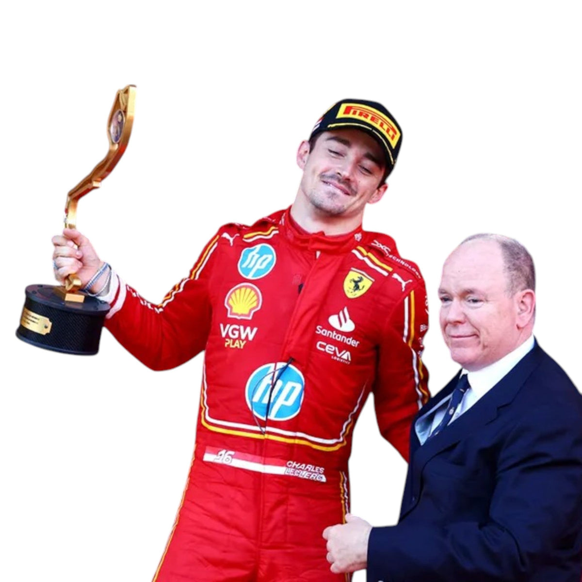 Charles Leclerc 2024 Ferrari Monaco GP F1 Race Suit - Active Racegear image 3