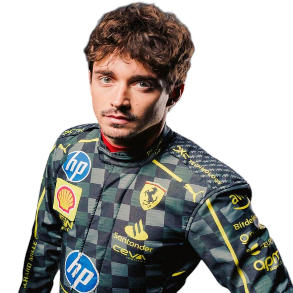 Charles Leclerc 2024 Ferrari Monza GP F1 Race Suit - Active Racegear image 2