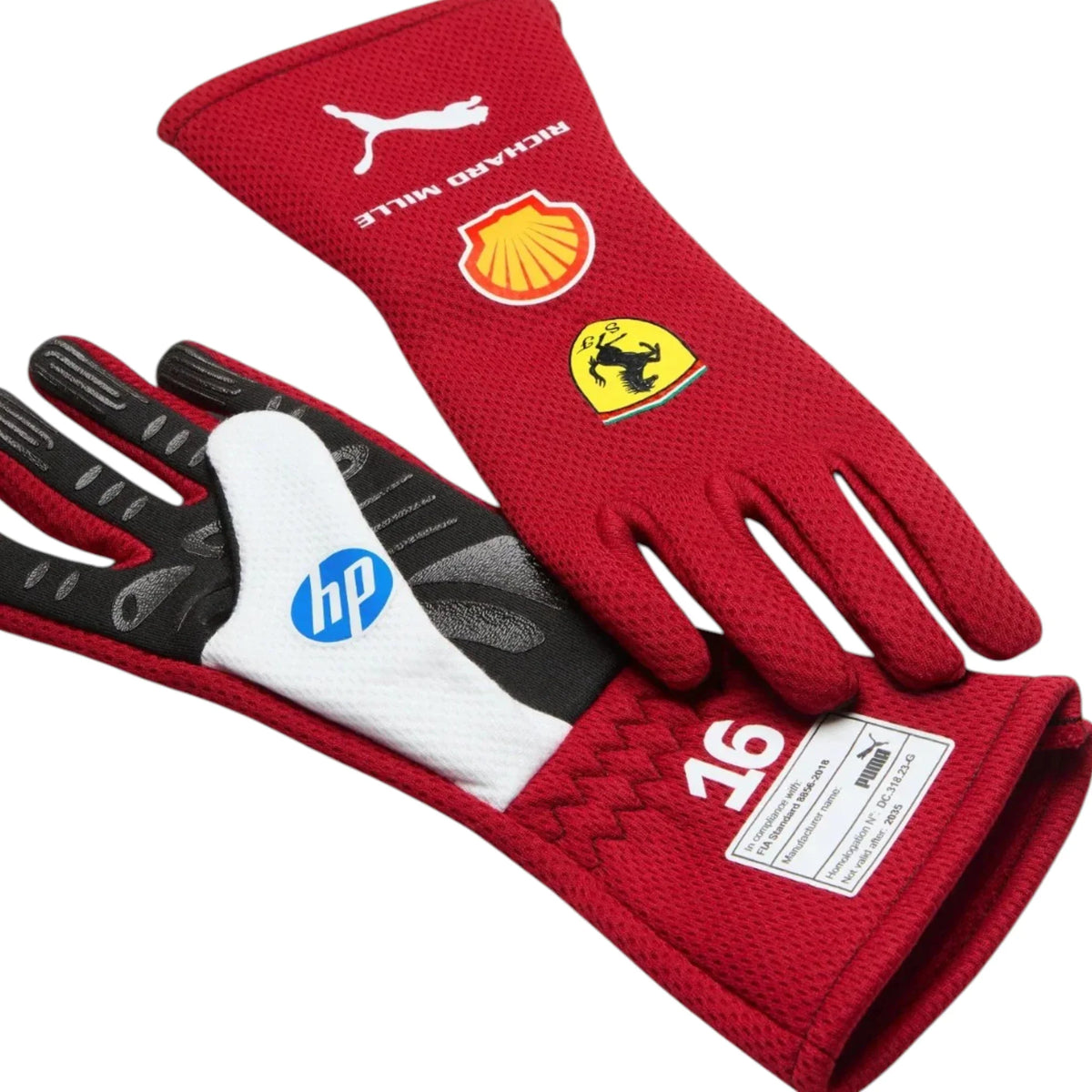 Charles Leclerc 2025 Ferrari F1 Racing Gloves - Active Racegear image 3