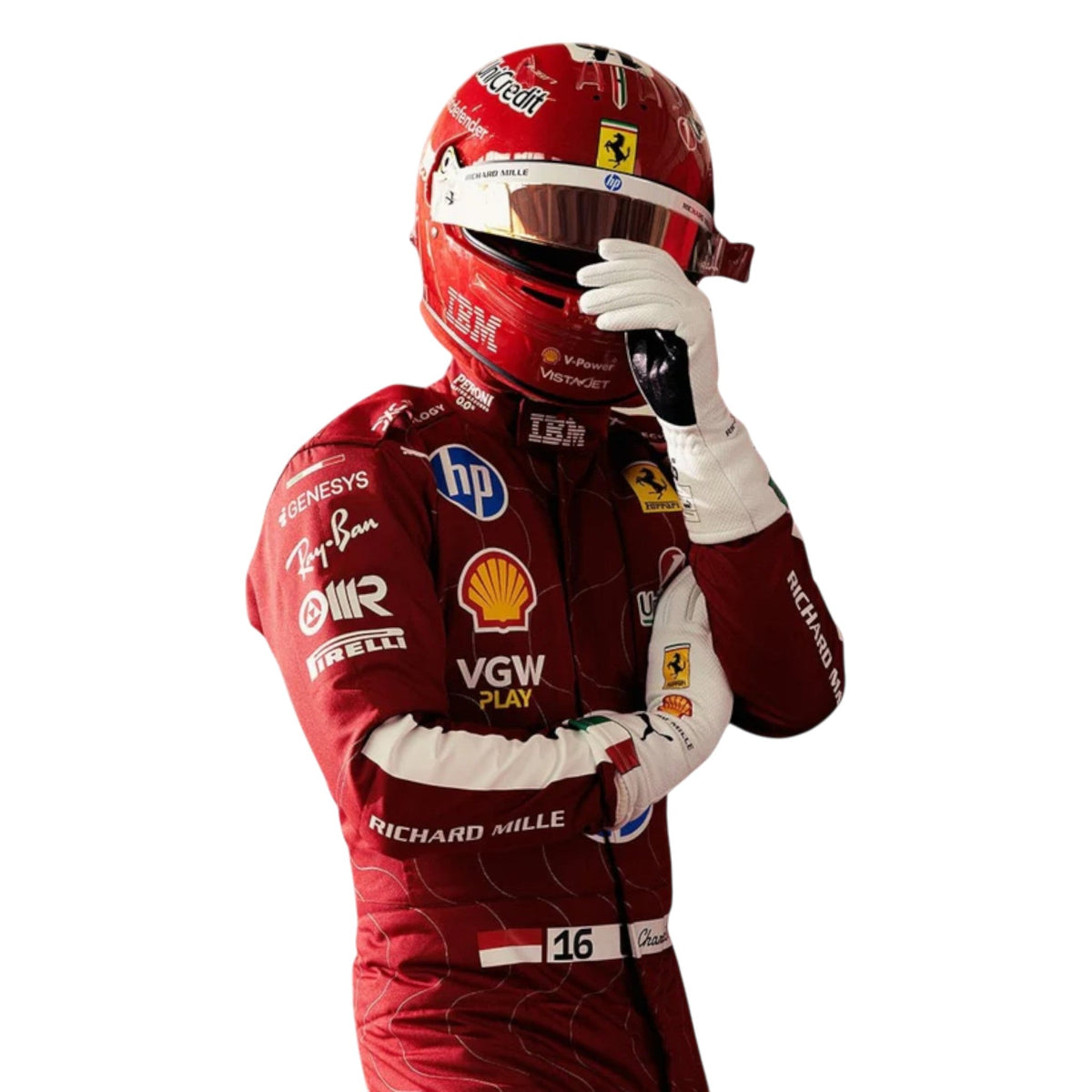 Charles Leclerc 2025 Ferrari Monza GP F1 Race Suit - Active Racegear image 5