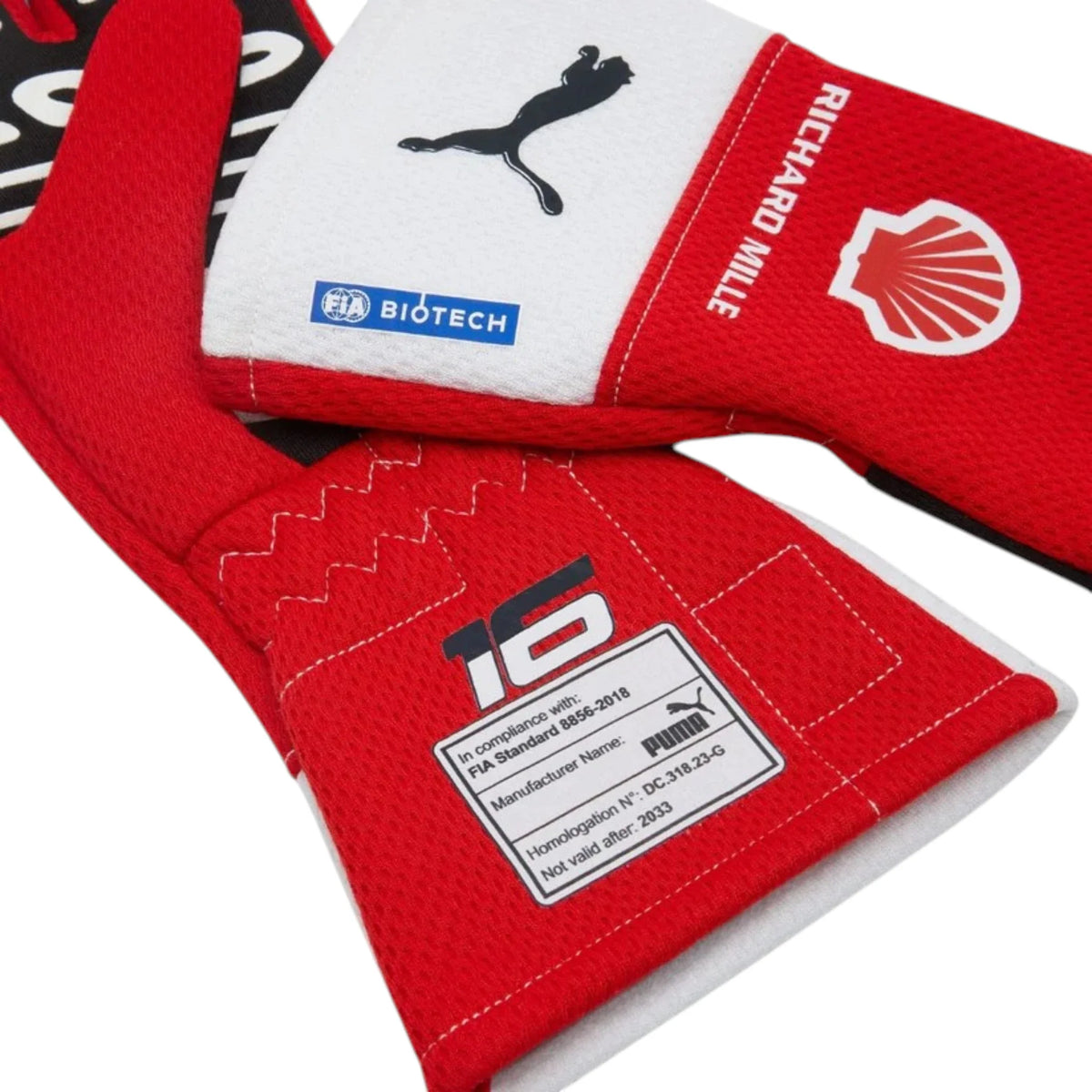 Charles Leclerc Ferrari F1 Racing Gloves - Active Racegear image 2