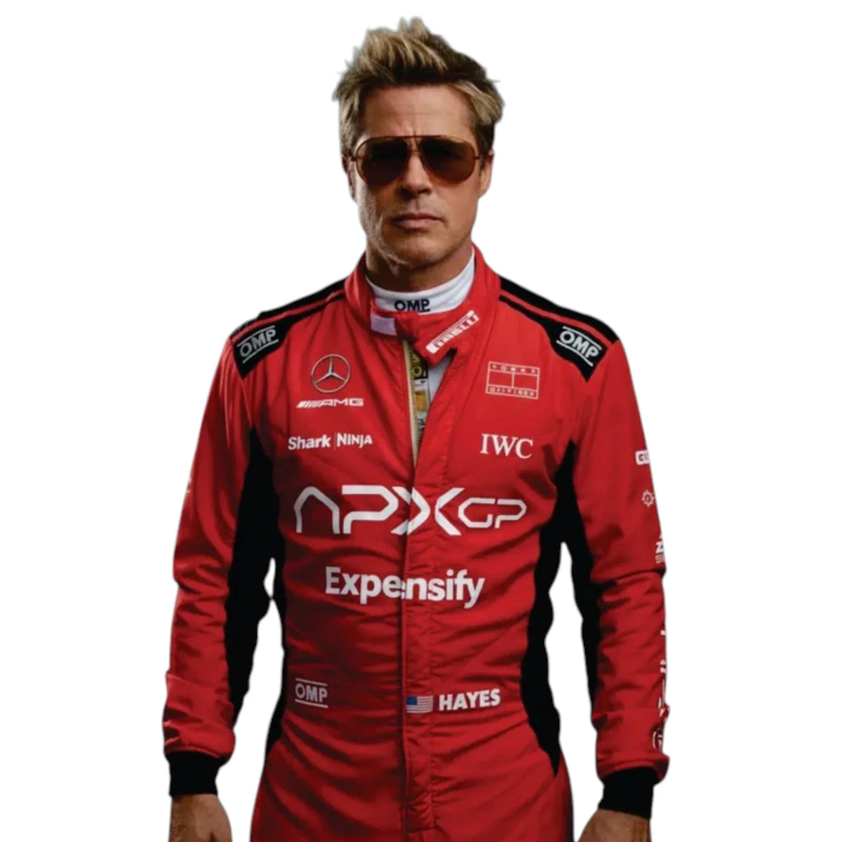 F1 Movie Sonny Hayes (Brad Pitt) 2025 F1 Race Suit (Red) - Active Racegear image 2