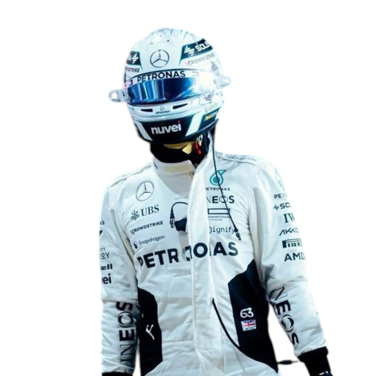 George Russel 2024 Mercedes-AMG Petronas Qatar GP F1 Race Suit - Active Racegear image 5