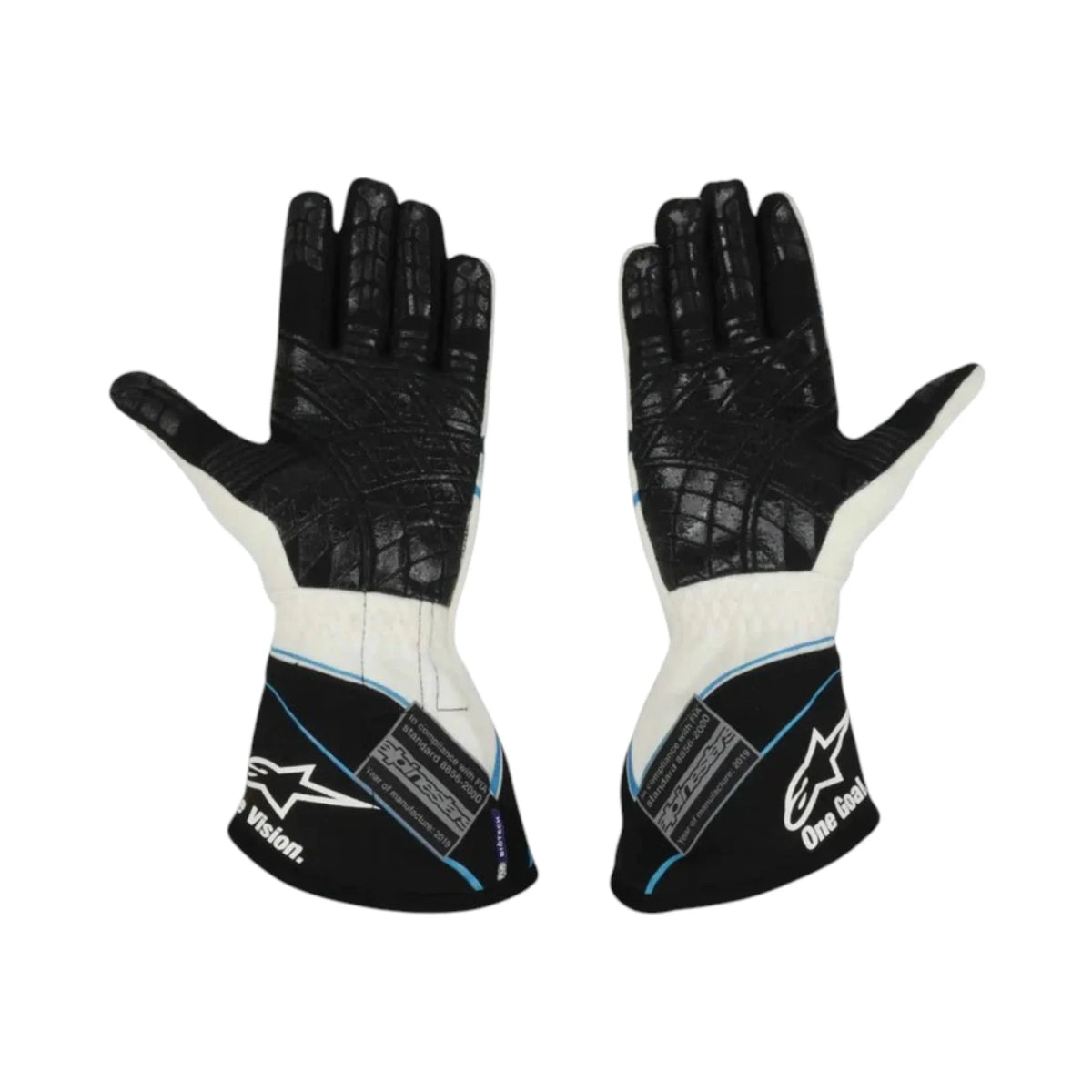 George Russell 2019 Willams F1 Racing Gloves - Active Racegear image 2