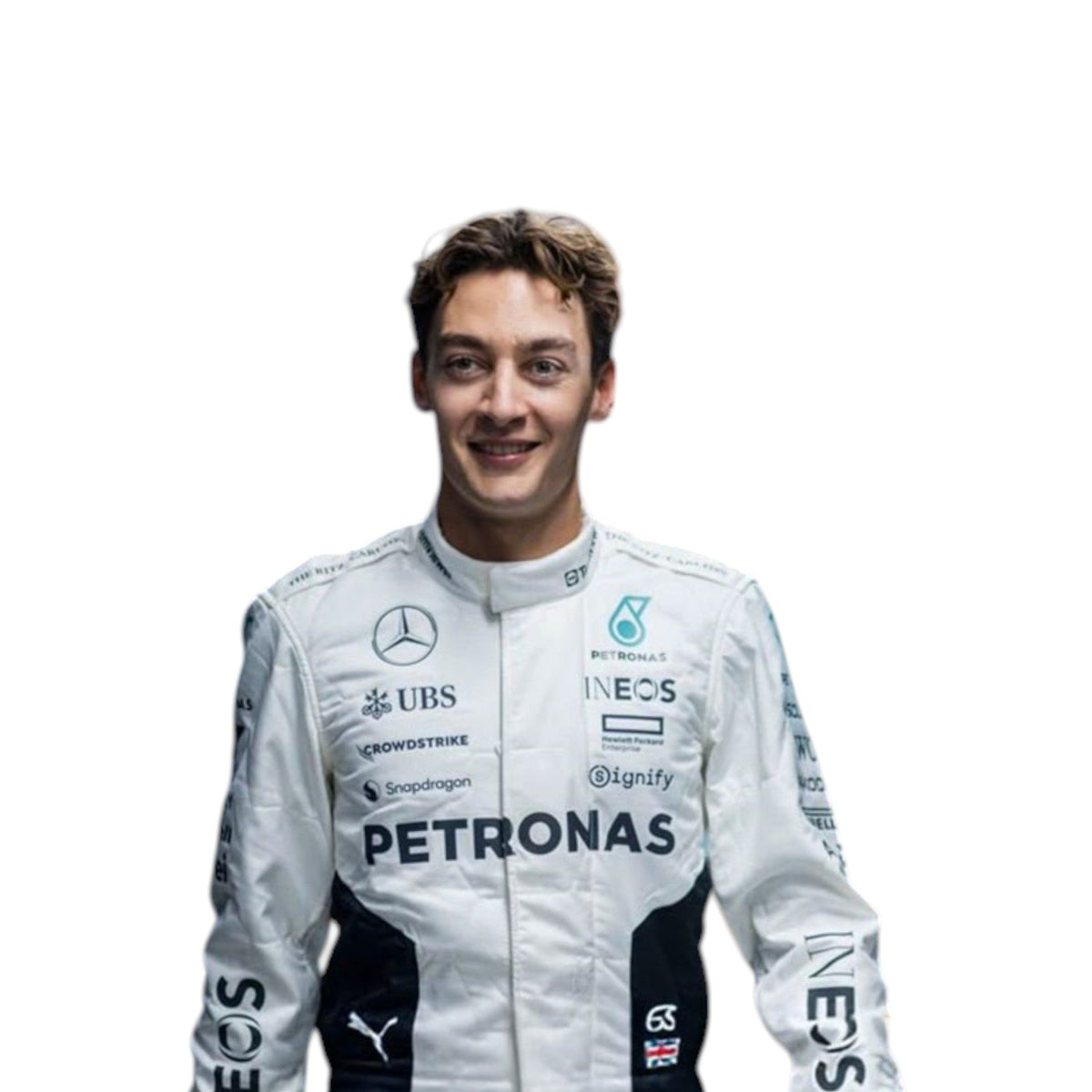George Russel 2024 Mercedes-AMG Petronas Qatar GP F1 Race Suit - Active Racegear image 1