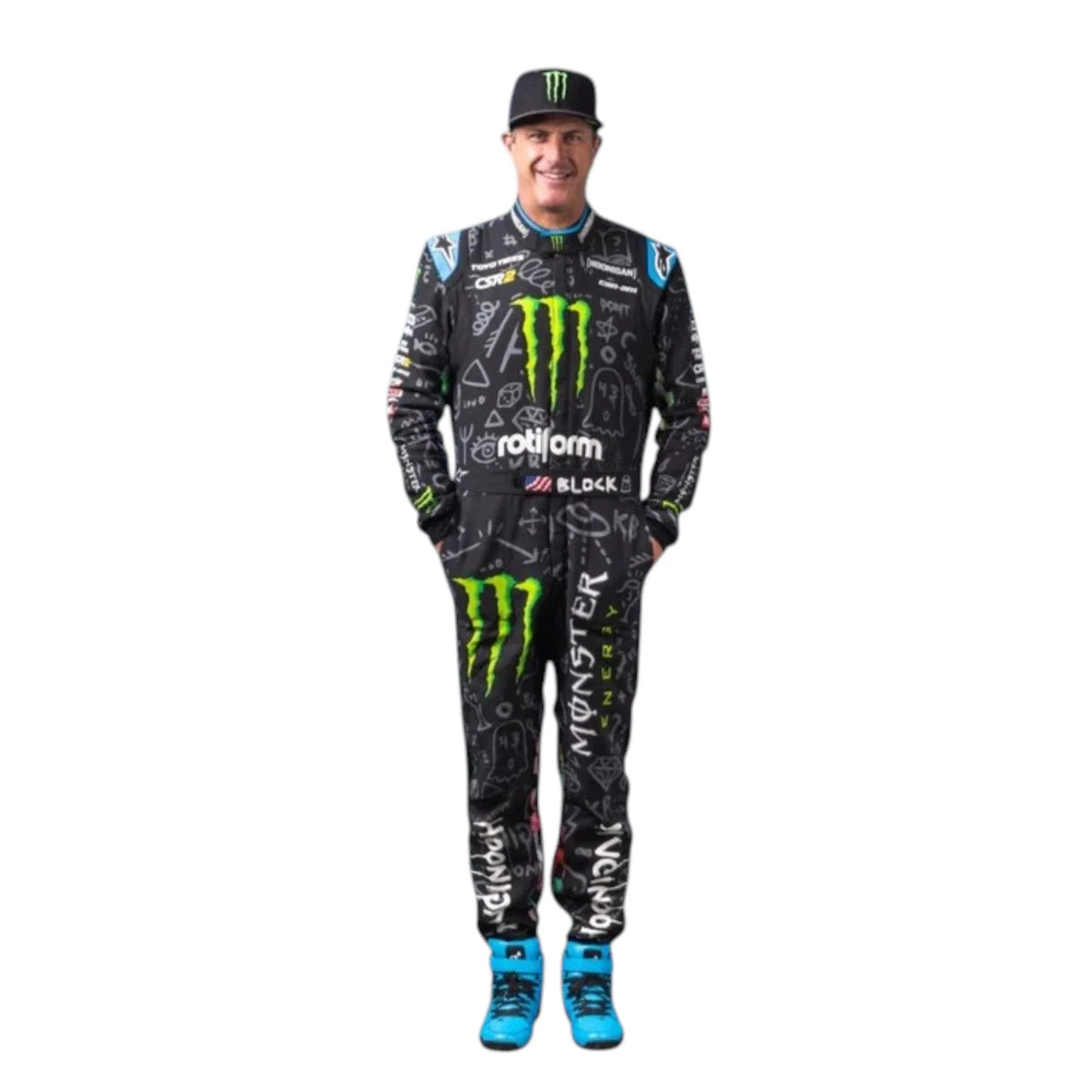 Ken Block 2022 Monster Go Kart Racing Suit - Active Racegear image 1