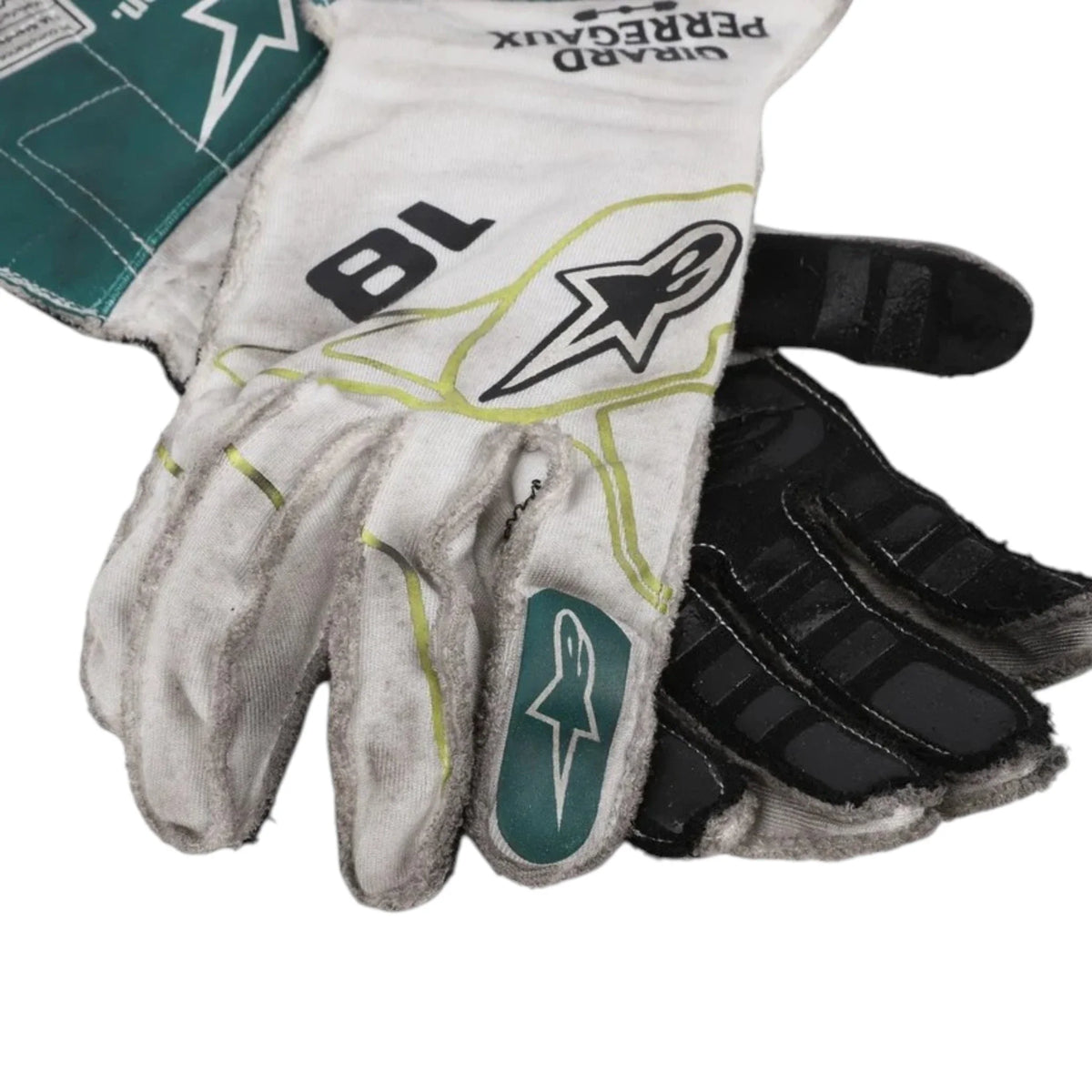 Lance Stroll 2022 Aston Martin Dutch GP F1 Racing Gloves - Active Racegear image 2