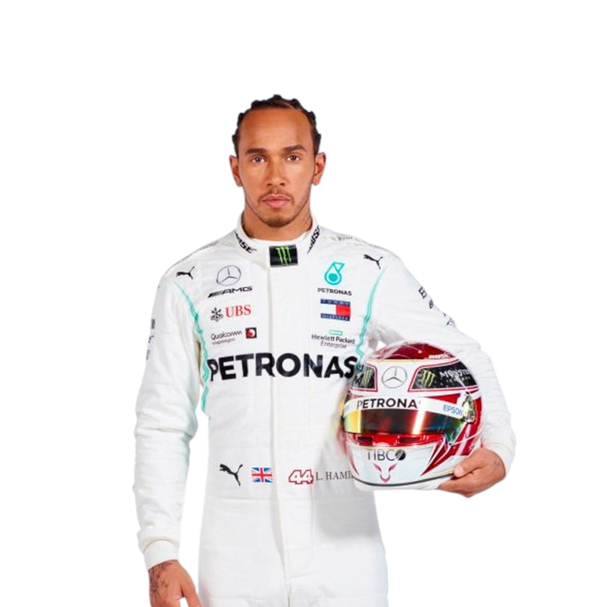 Lewis Hamilton 2019 Mercedes AMG Petronas F1 Race Suit - Active Racegear image 1