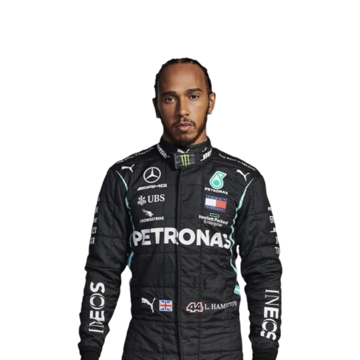 Lewis Hamilton 2021 Mercedes AMG Petronas F1 Race Suit - Active Racegear image 1
