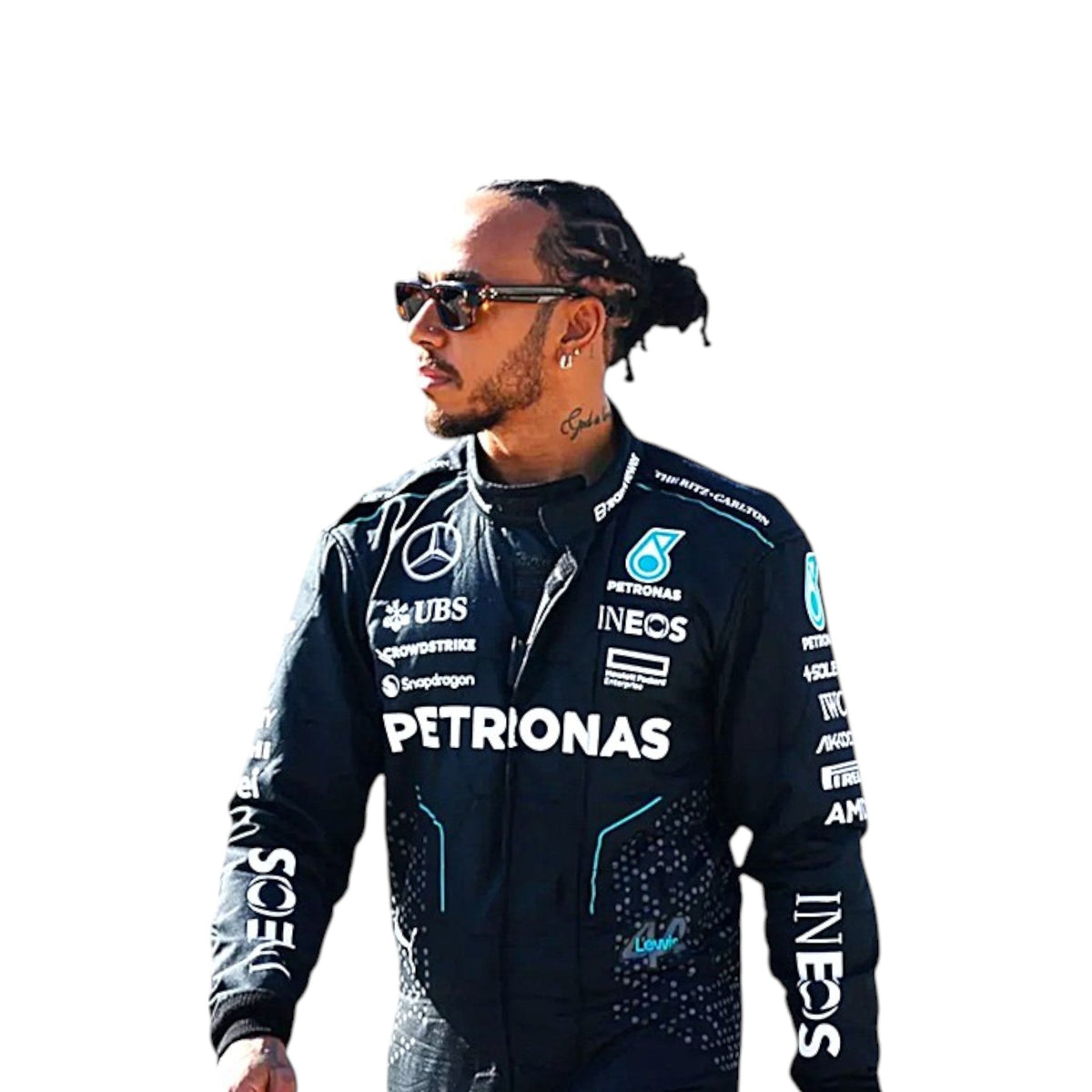 Lewis Hamilton 2024 Mercedes AMG Petronas F1 Race Suit - Active Racegear image 3