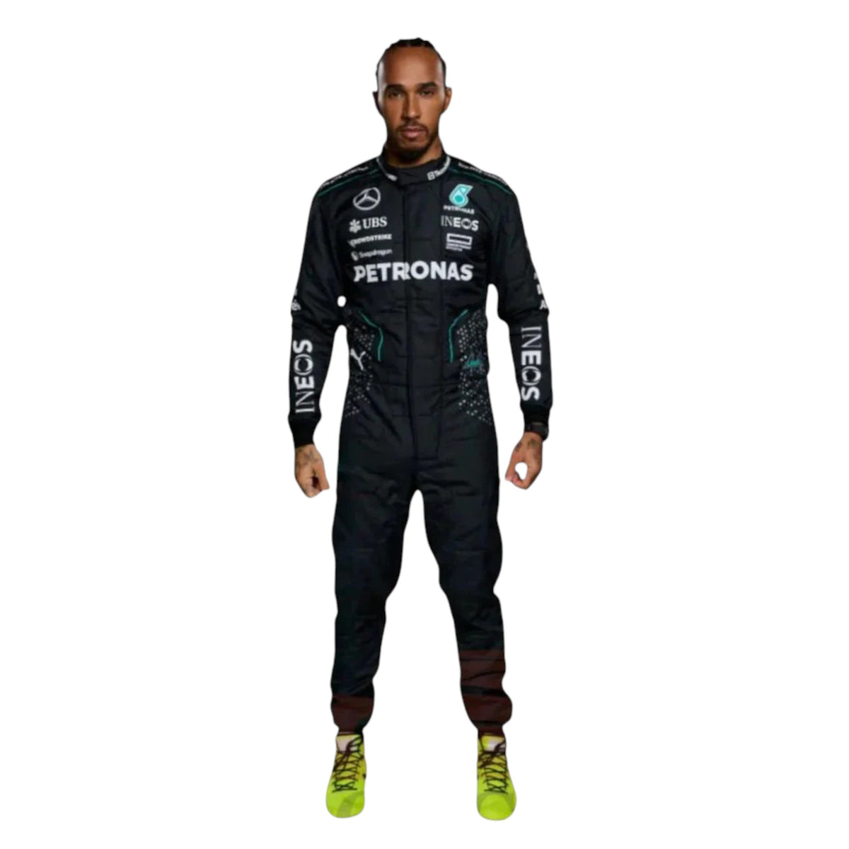 Lewis Hamilton 2024 Mercedes AMG Petronas F1 Race Suit - Active Racegear image 1