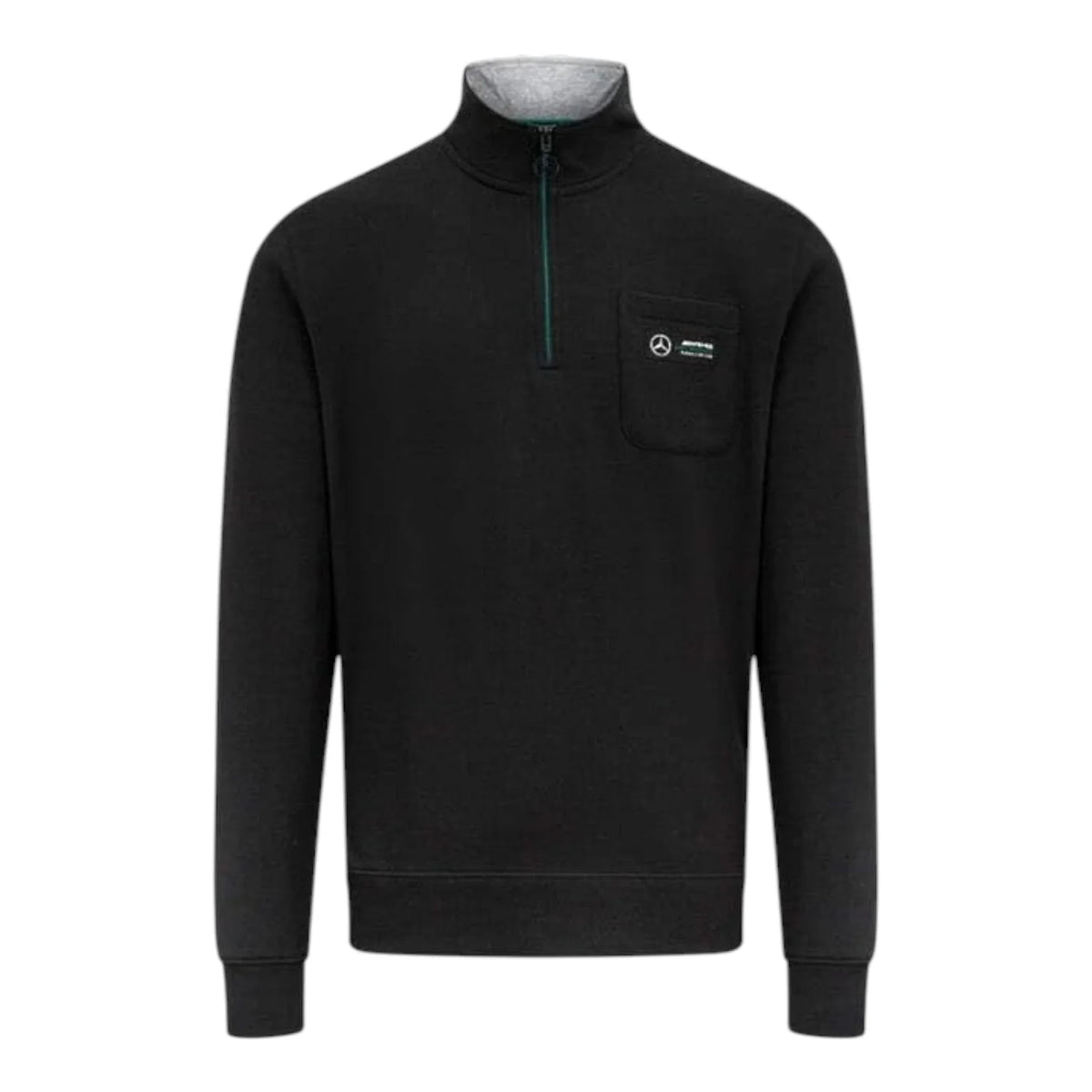 Mercedes-AMG Petronas Quarter Zip Pocket F1 Sweatshirt - Active Racegear image 1