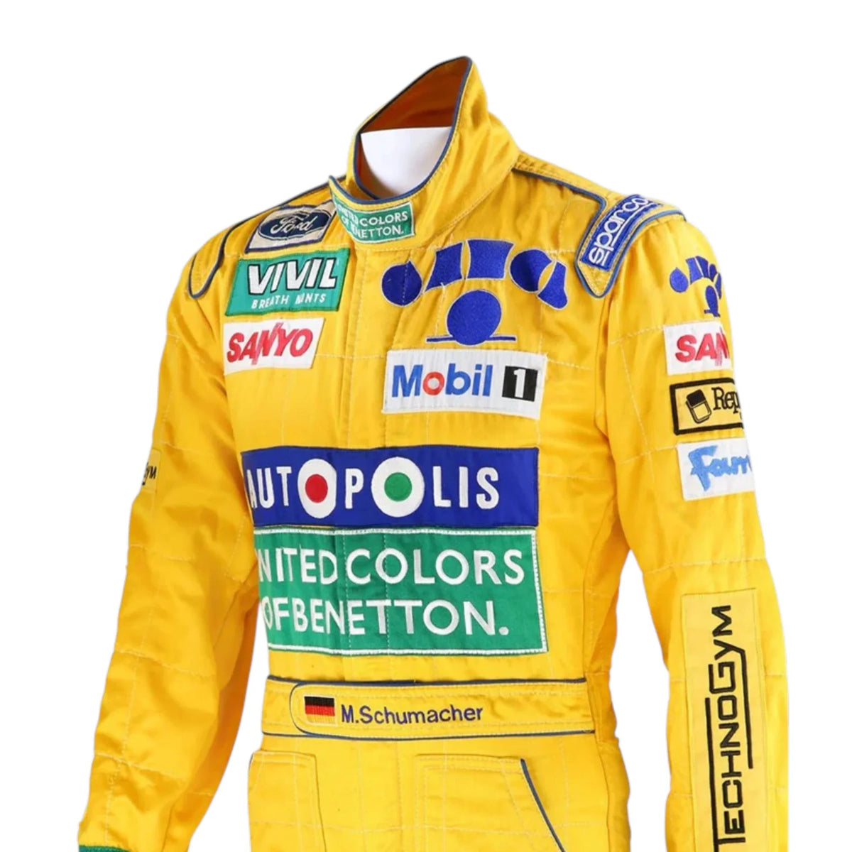Michael Schumacher 1992 Benetton Belgian GP F1 Racing Suit - Active Racegear image 4