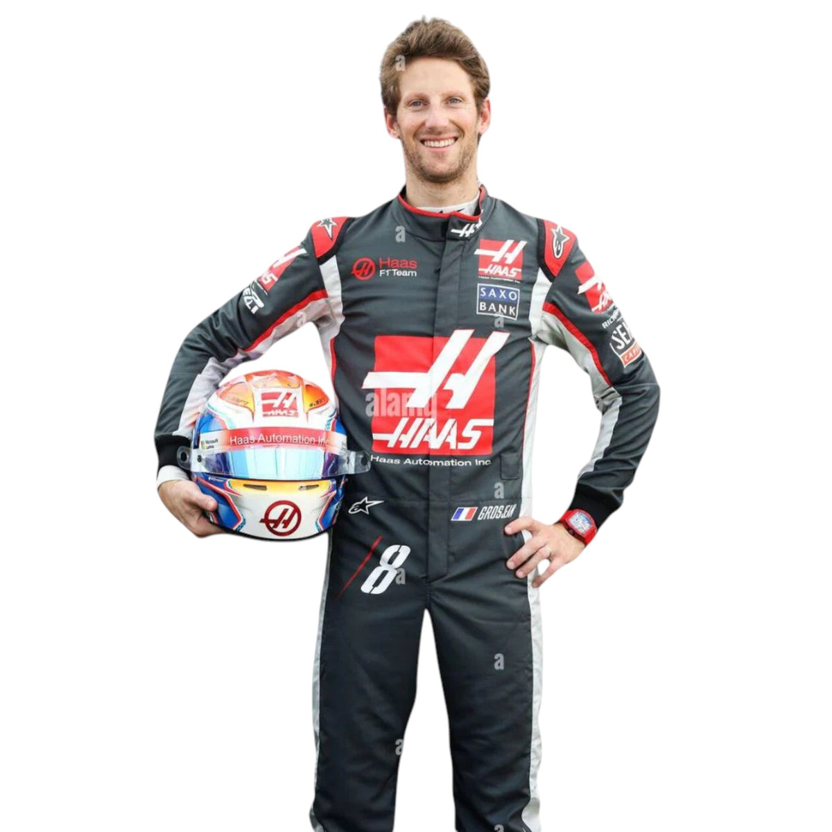 Romain Grosjean 2016 Haas F1 Race Suit - Active Racegear image 1