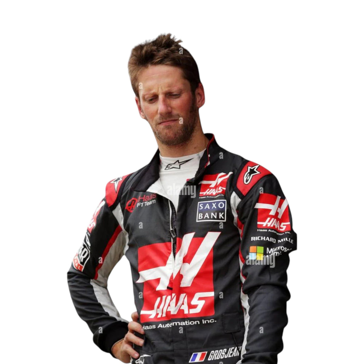 Romain Grosjean 2016 Haas F1 Race Suit - Active Racegear image 3