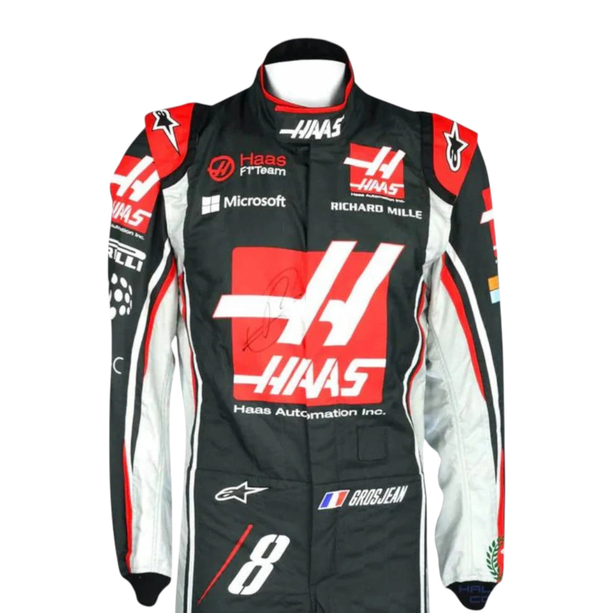 Romain Grosjean 2017 Haas F1 Race Suit - Active Racegear image 2