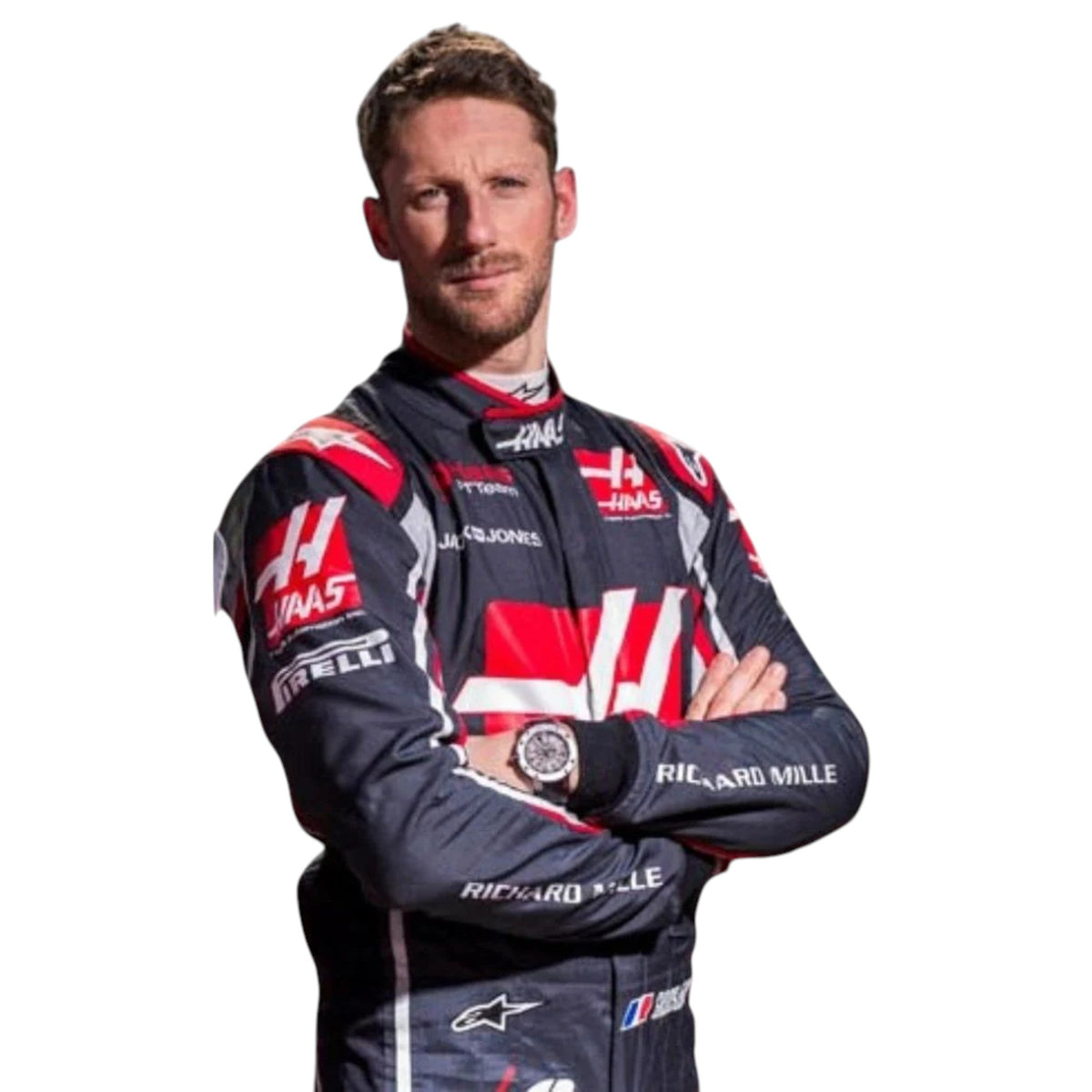 Romain Grosjean 2018 Haas F1 Race Suit - Active Racegear image 1