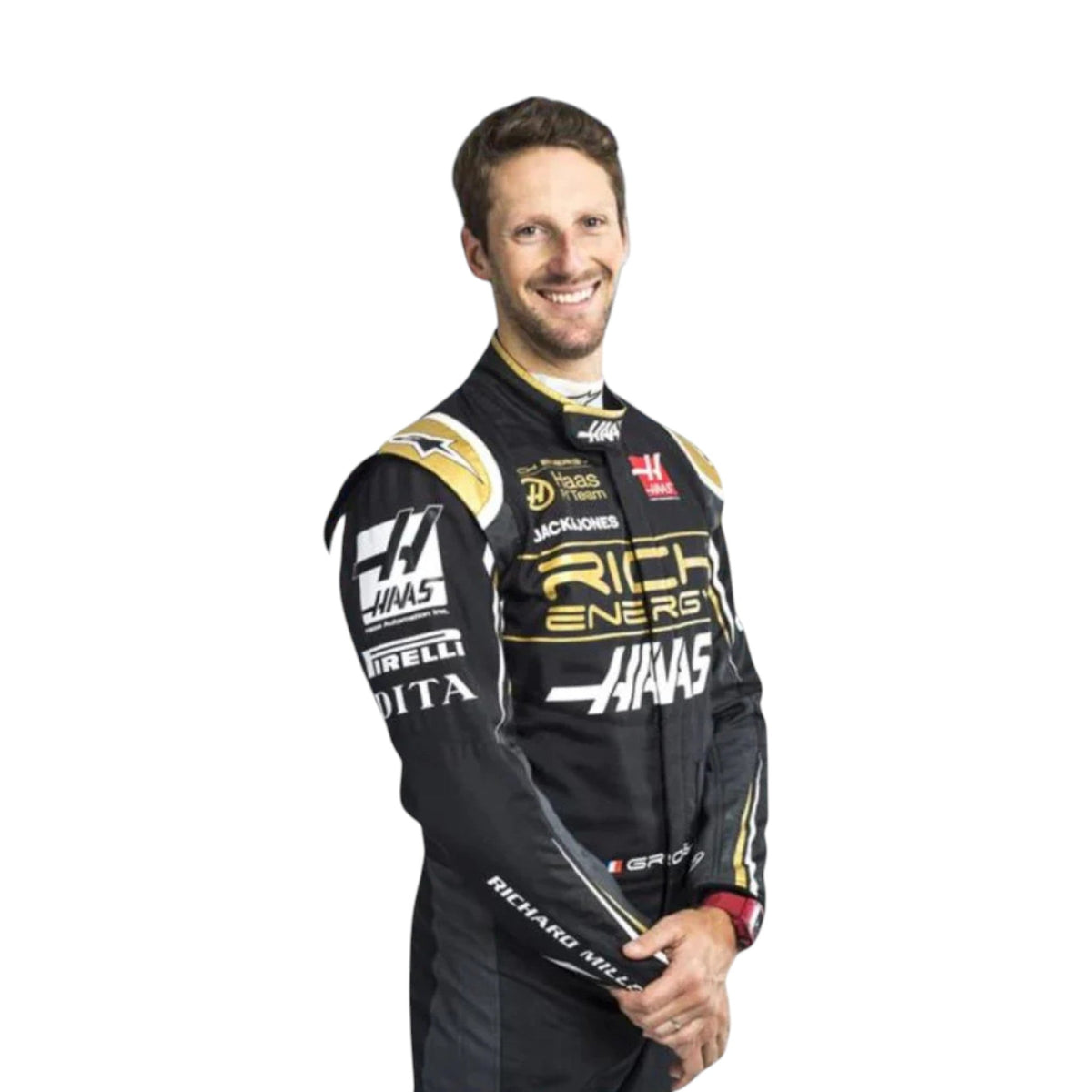 Romain Grosjean 2019 Haas F1 Race Suit - Active Racegear image 2