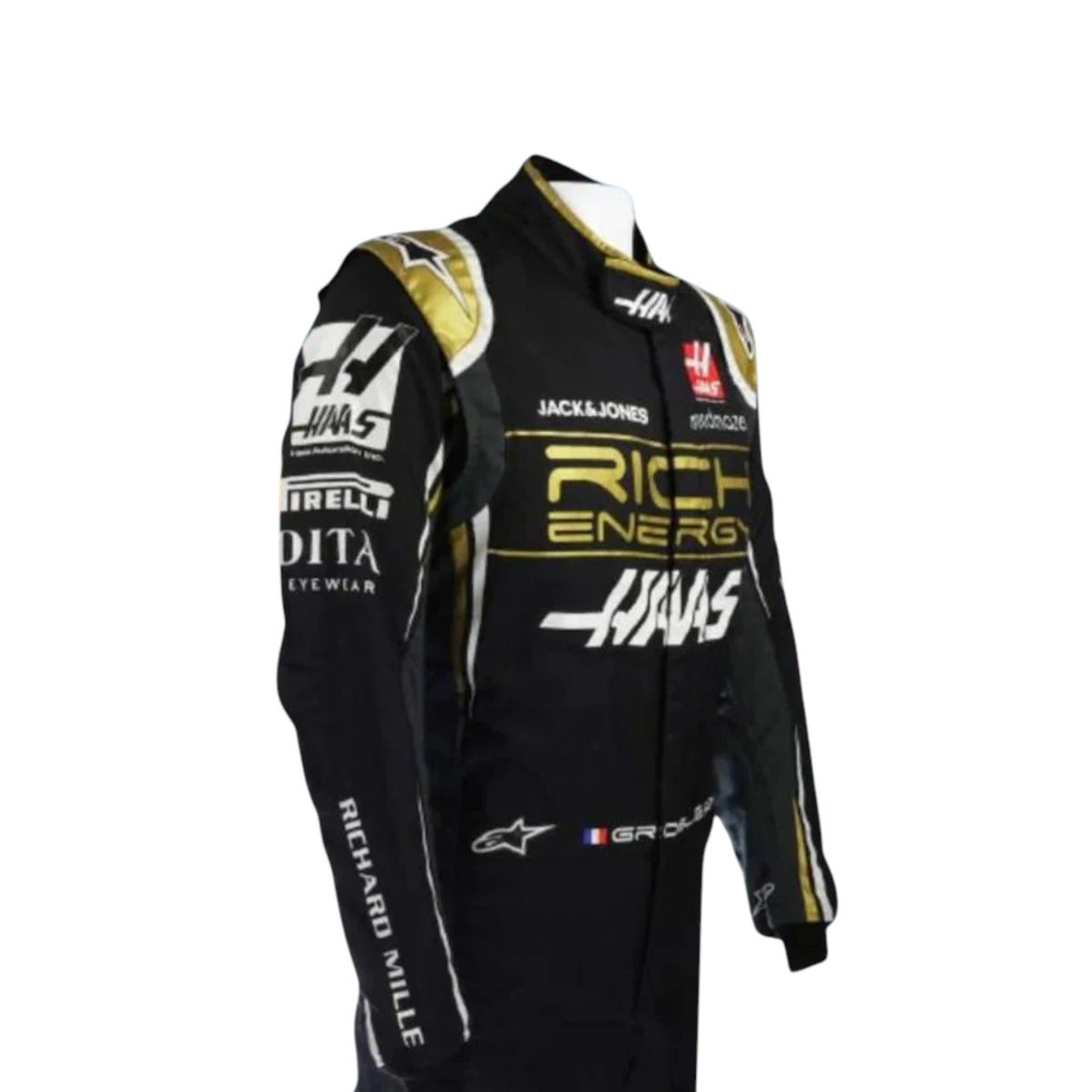 Romain Grosjean 2019 Haas F1 Race Suit - Active Racegear image 4