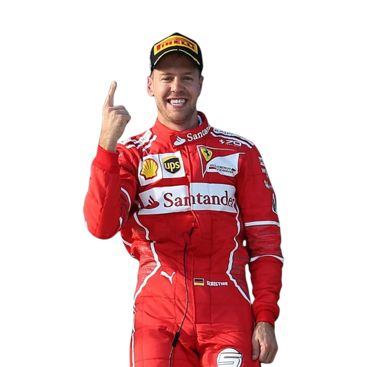 Sebastian Vettel 2017 Ferrari F1 Racing Suit - Active Racegear image 3