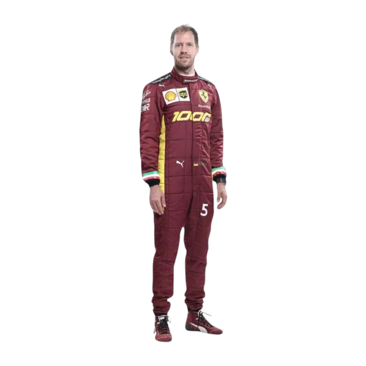 Sebastian Vettel 2020 Ferrari 1000 GP F1 Racing Suit - Active Racegear image 1
