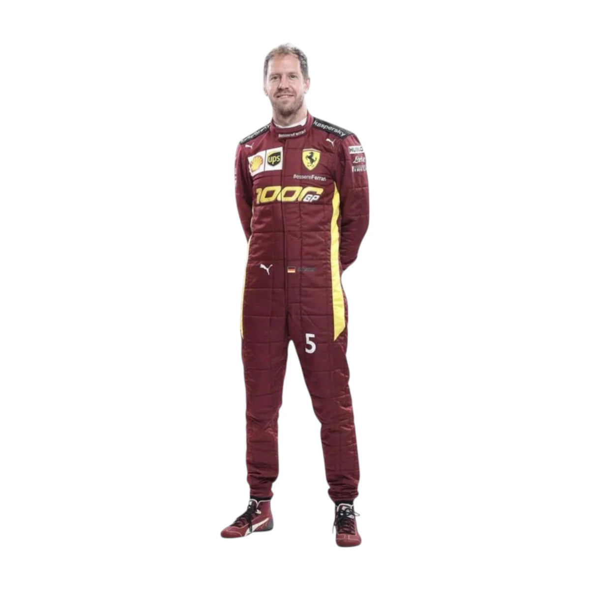Sebastian Vettel 2020 Ferrari 1000 GP F1 Racing Suit - Active Racegear image 2