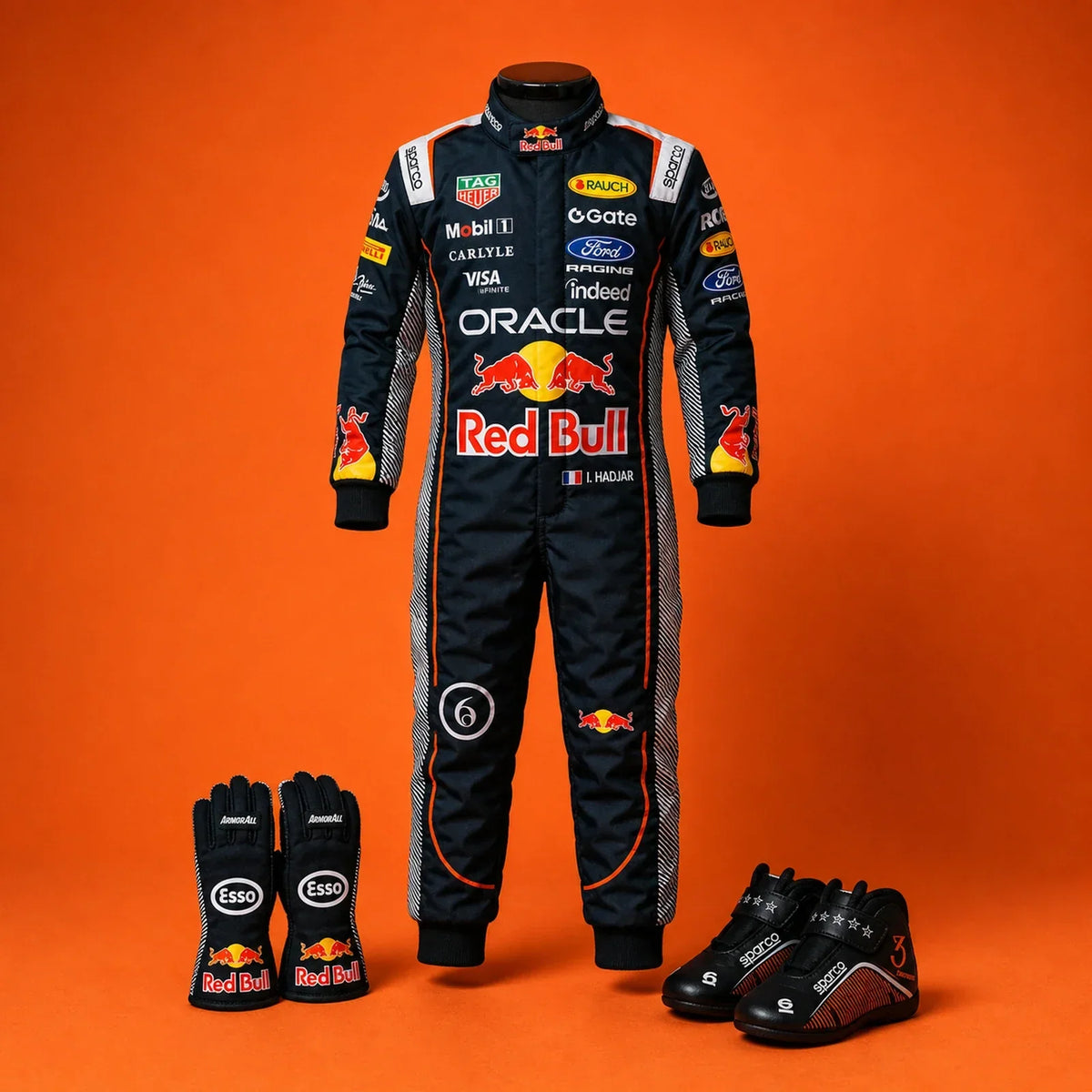 Isack Hadjar 2026 Zandvoort kids suit gloves and shoes bundle by Active Racegear